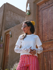 The Daylight Lace Sleeve Tee