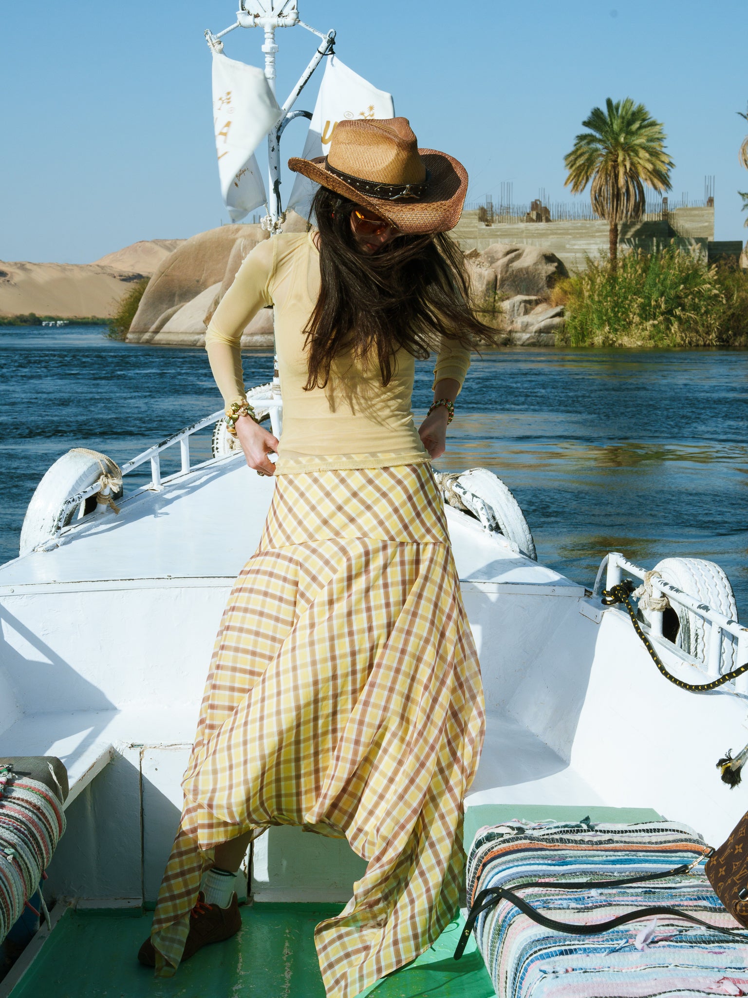 The Checkered Breeze Skirt