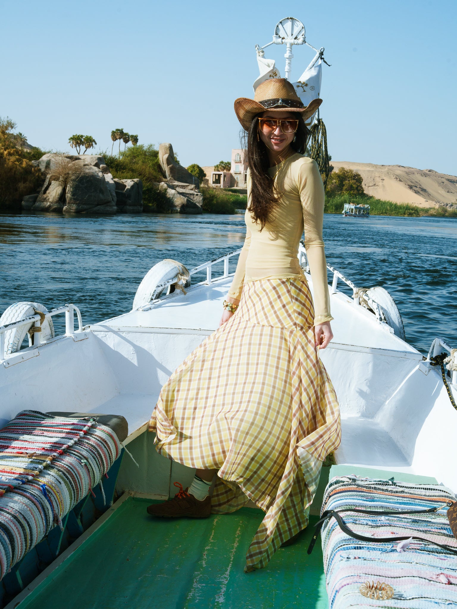 The Checkered Breeze Skirt