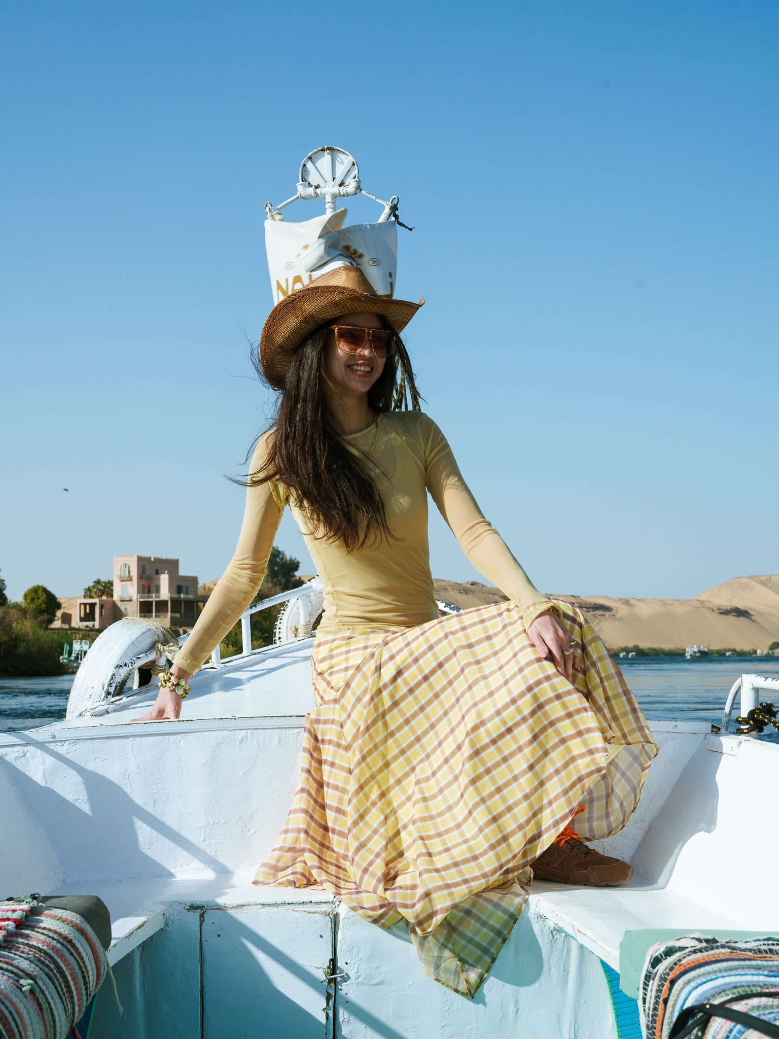 The Checkered Breeze Skirt