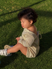 Kids Knitted Backless Dress