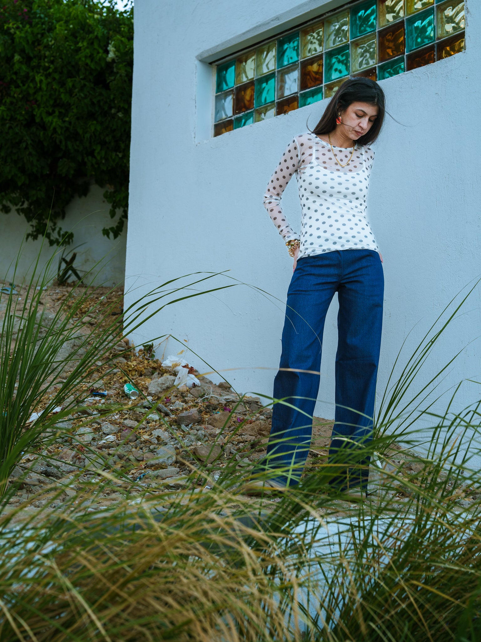 The Polka Dot Sheer Top