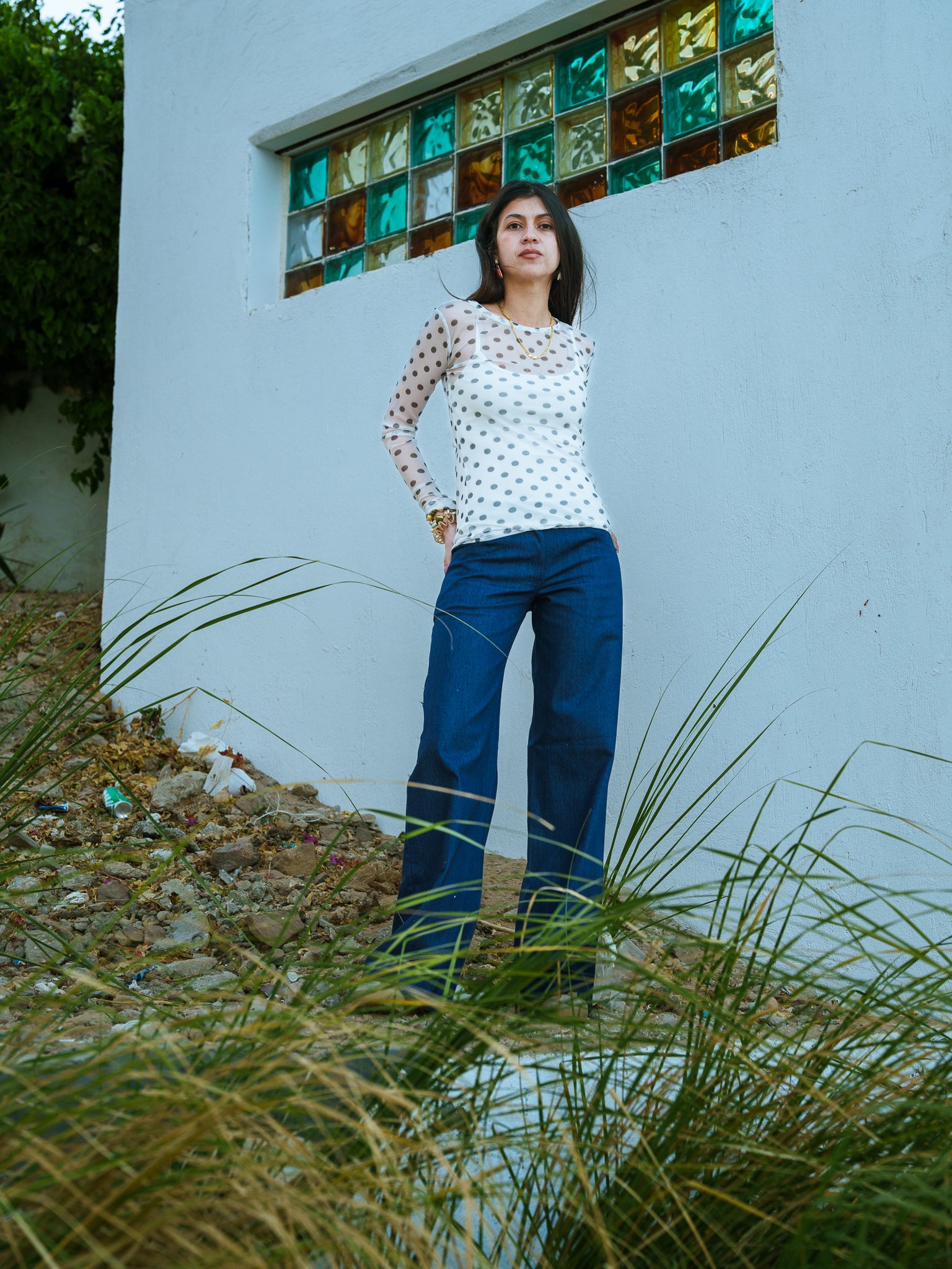 The Polka Dot Sheer Top