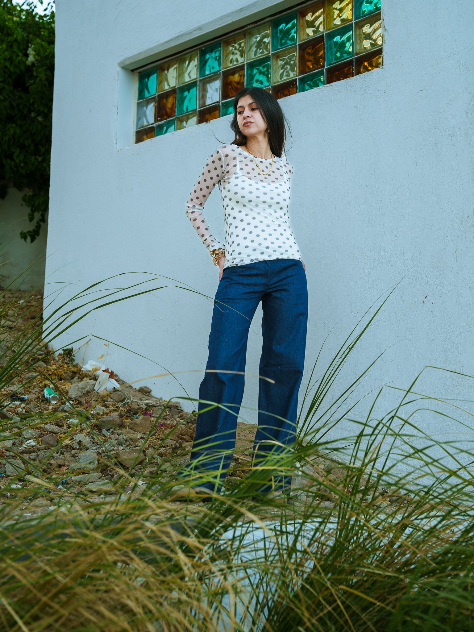The Polka Dot Sheer Top
