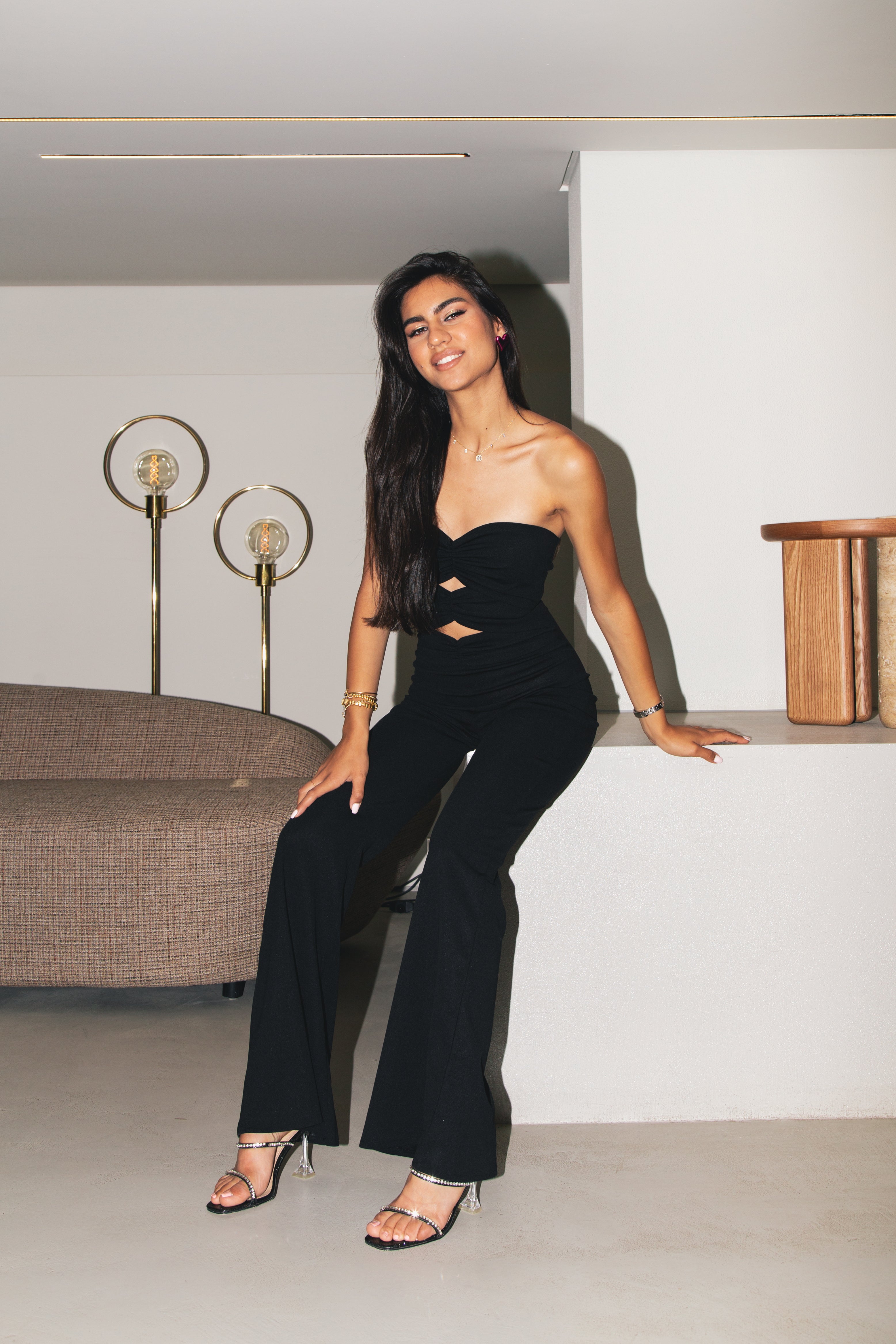 Retro Cutout Jumpsuit