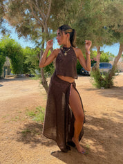 The Halter Shimmer Set