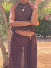 The Halter Shimmer Set