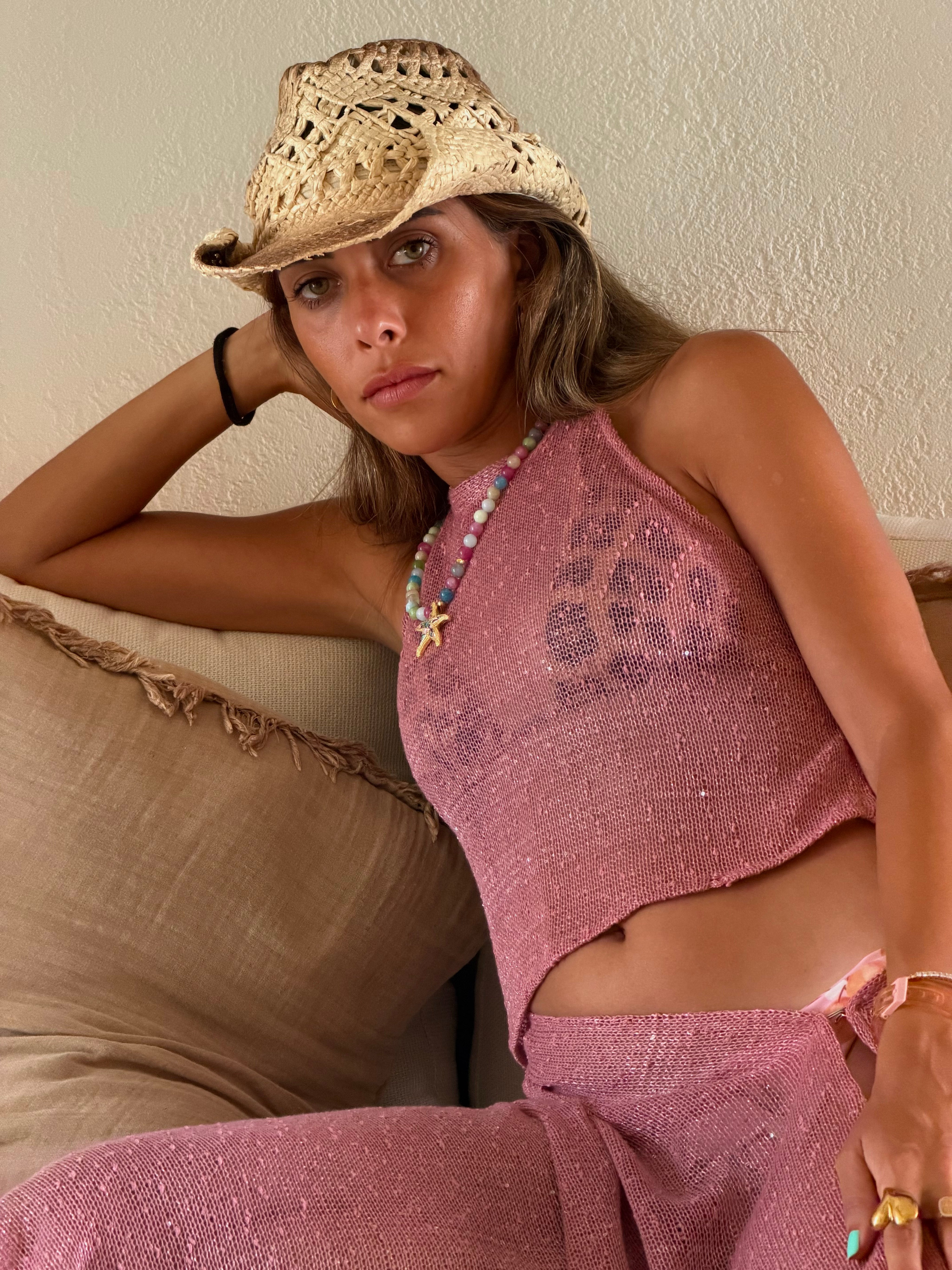 The Halter Shimmer Set