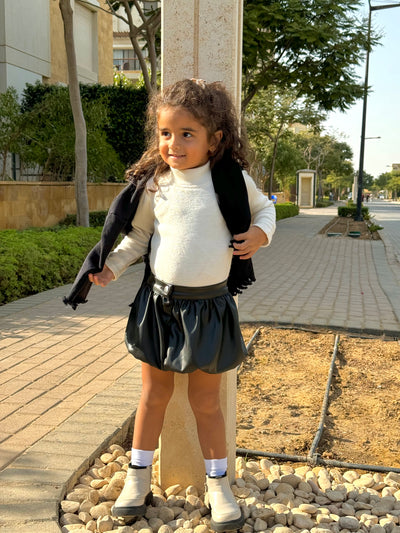 Kids Leather Skirt