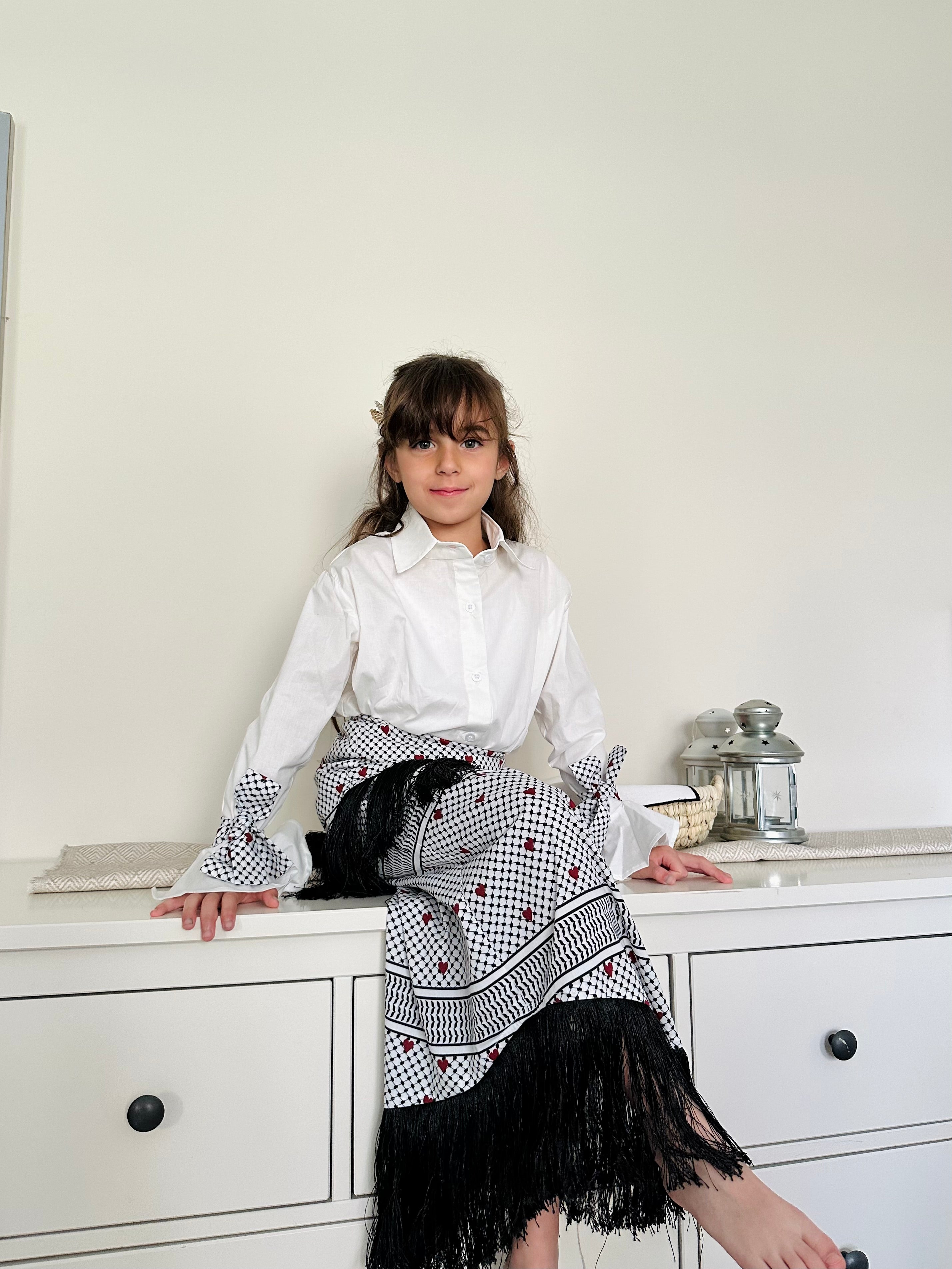 Kids Hearts Tassels Set