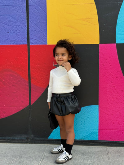 Kids Leather Skirt