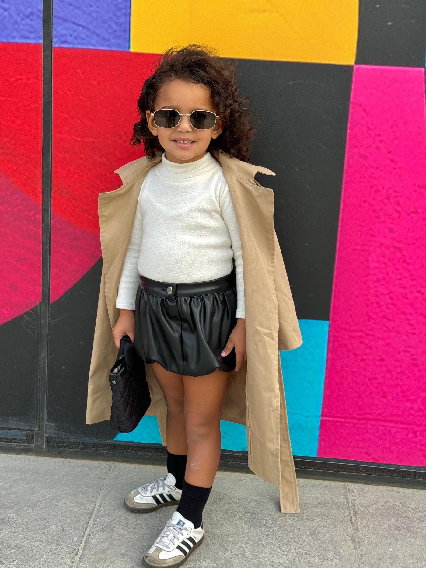 Kids Leather Skirt