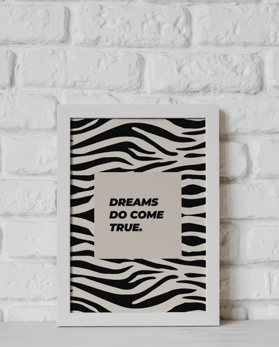 Zebra Quote Frame