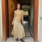 The Checkered Breeze Skirt
