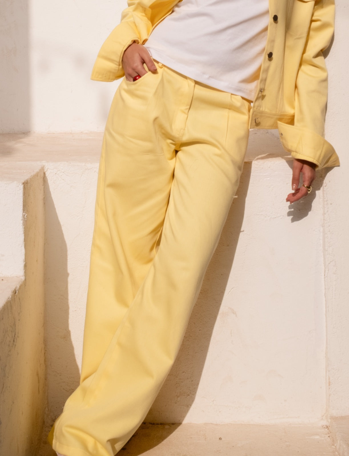 The Yellow Denim Pants