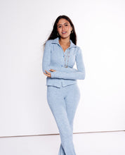 The Ribbed Duo Set Baby Blue