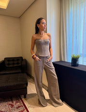 The Studded Wide Pants