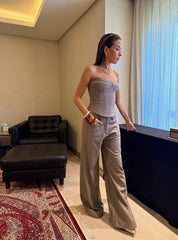 The Studded Wide Pants