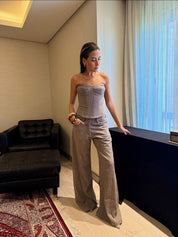 The Studded Wide Pants