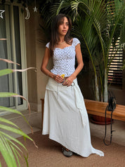 Belta Skirt - White