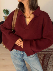 The Knitted Polo Sweater