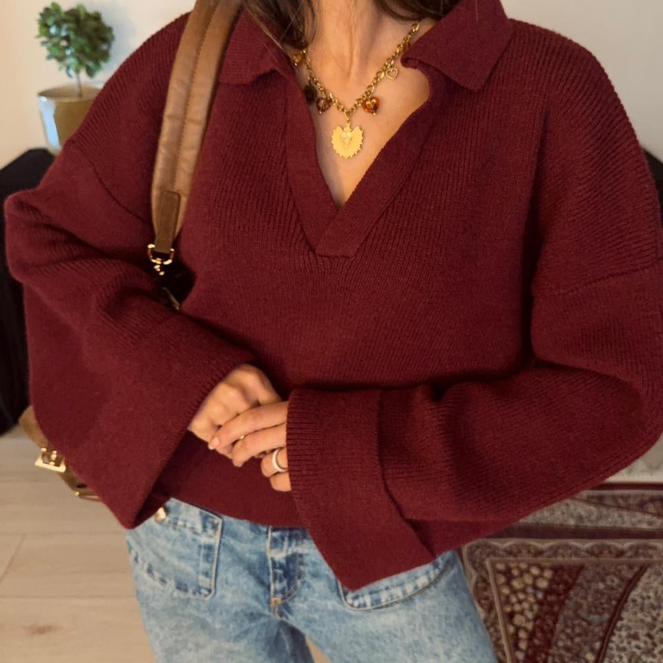 The Knitted Polo Sweater