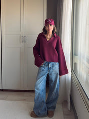 The Knitted Polo Sweater