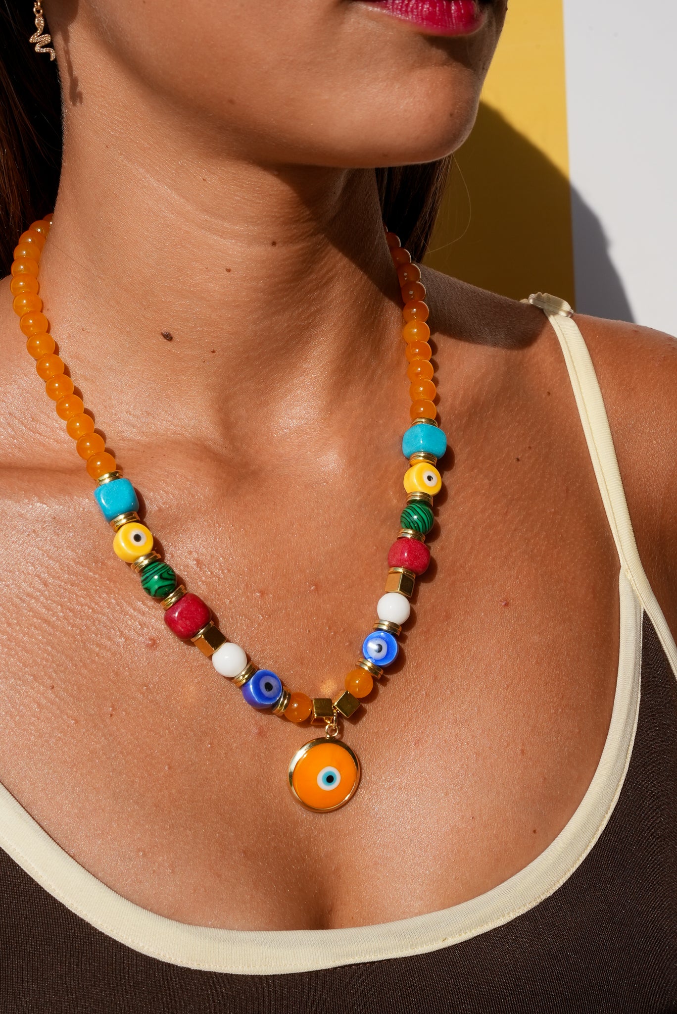 The Orange Eye Necklace