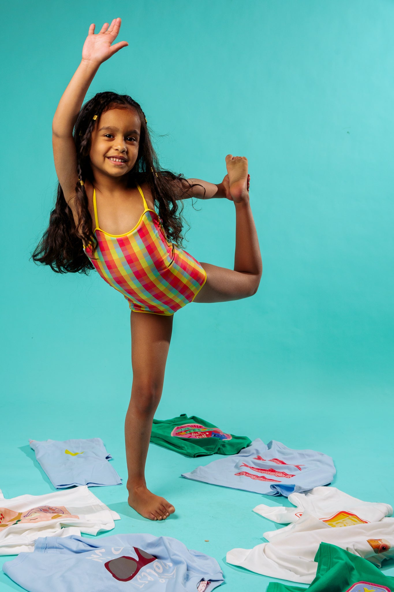 Kids Cotton Candy Swimsuit