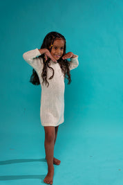Kids Knitted Backless Dress