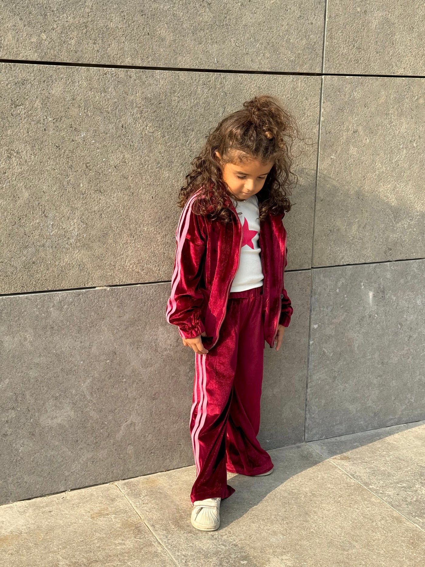 Kids Velvet Jacket Set