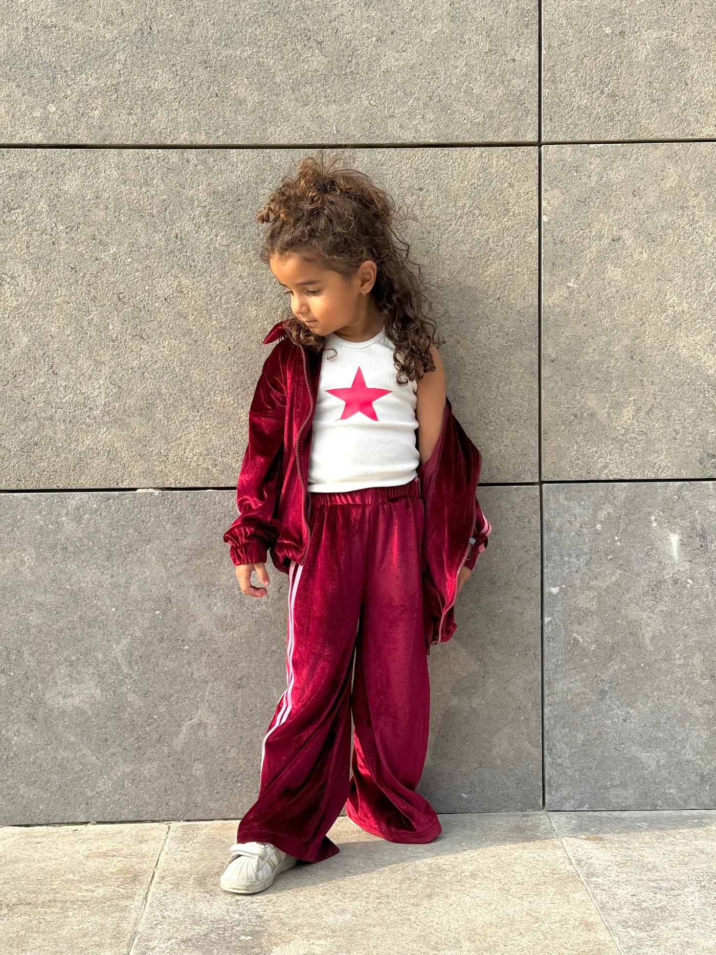 Kids Velvet Jacket Set