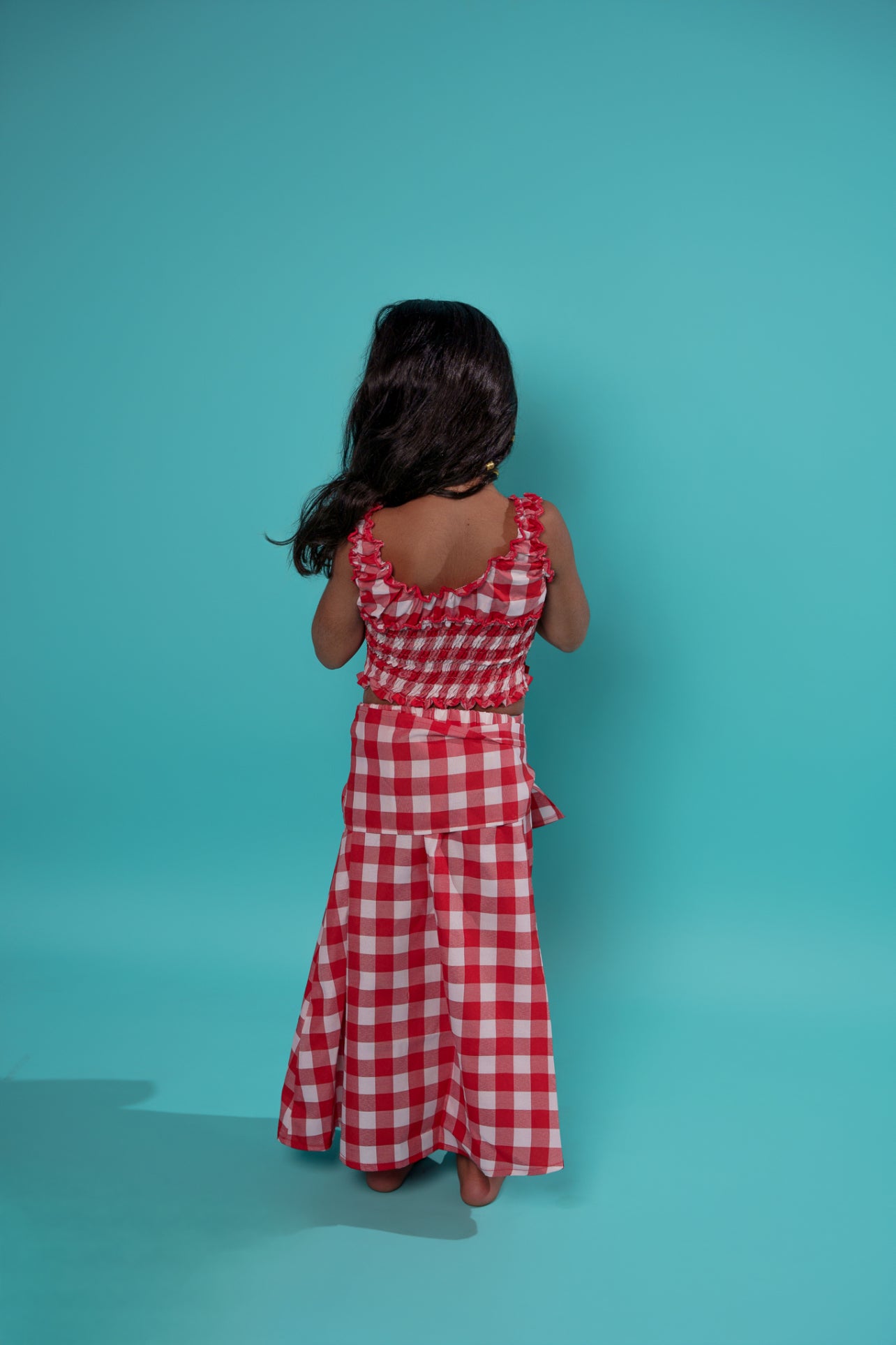 Kids Red Picnic Skirt