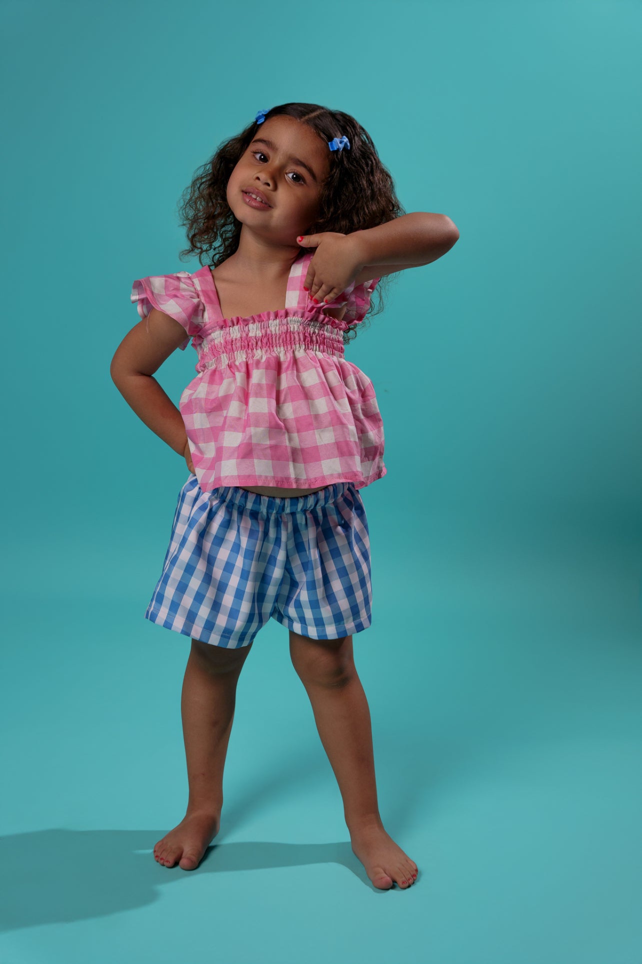 Kids Pink Picnic Top