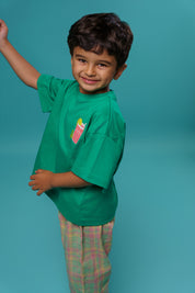 Kids Green Lemon Drink Tshirt