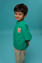 Kids Green Lemon Drink Tshirt
