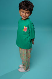 Kids Green Lemon Drink Tshirt