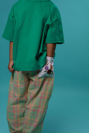 Kids Green Pink Pants