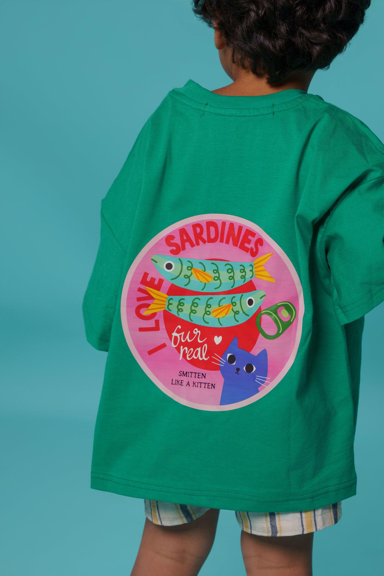 Kids Green Sardines Tshirt