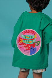 Kids Green Sardines Tshirt