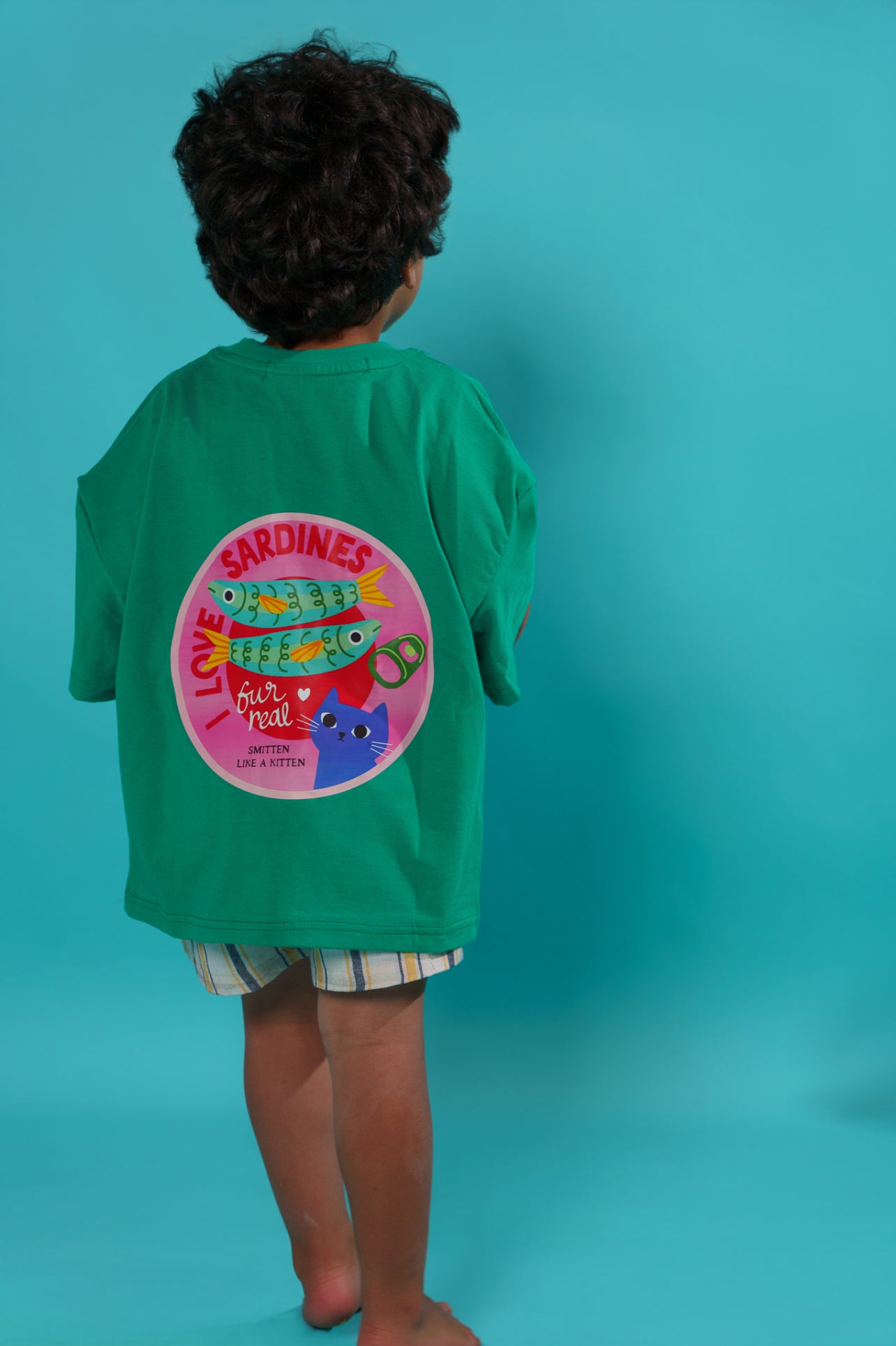 Kids Green Sardines Tshirt