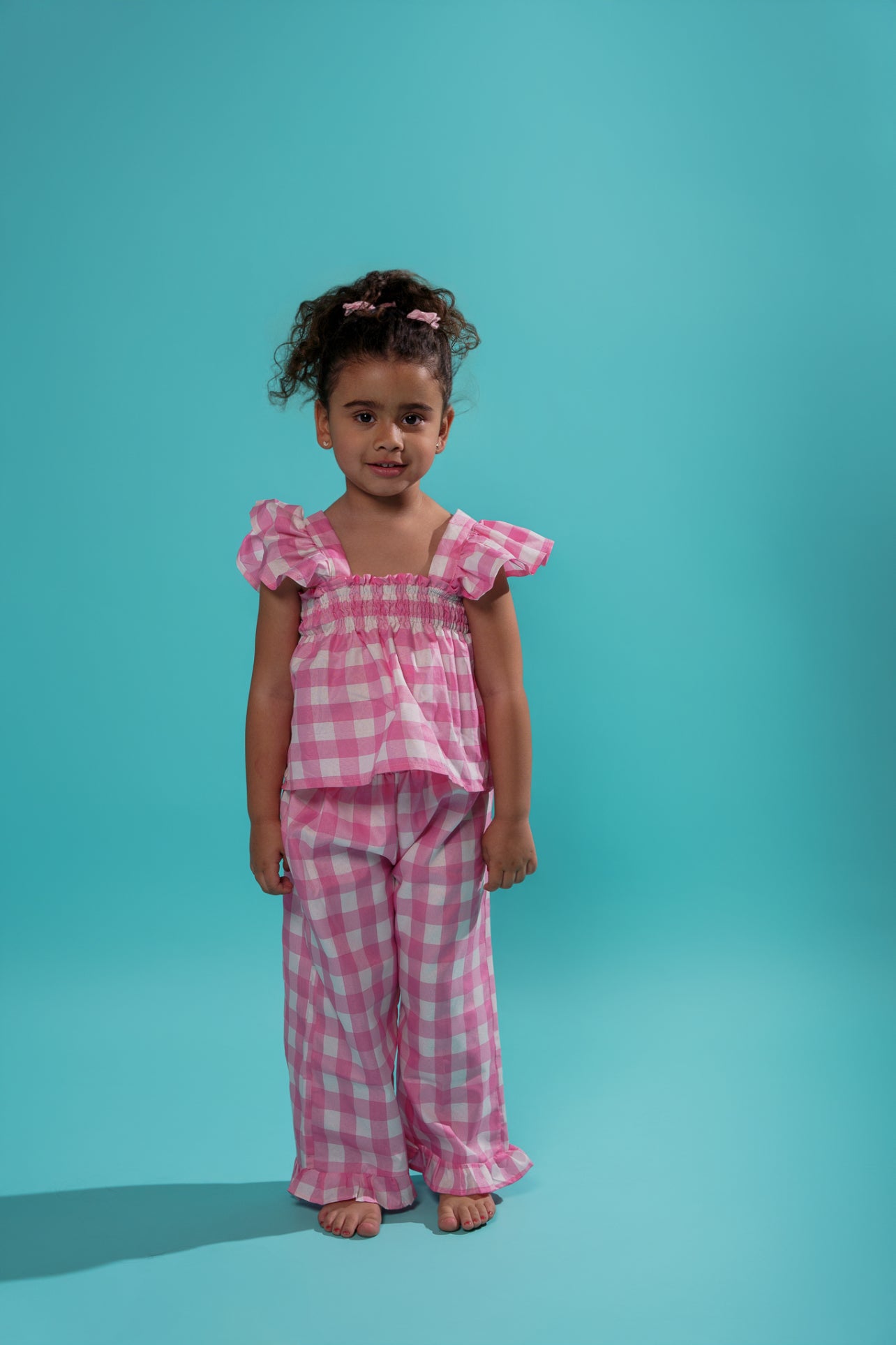 Kids Pink Picnic Pants