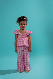 Kids Pink Picnic Pants