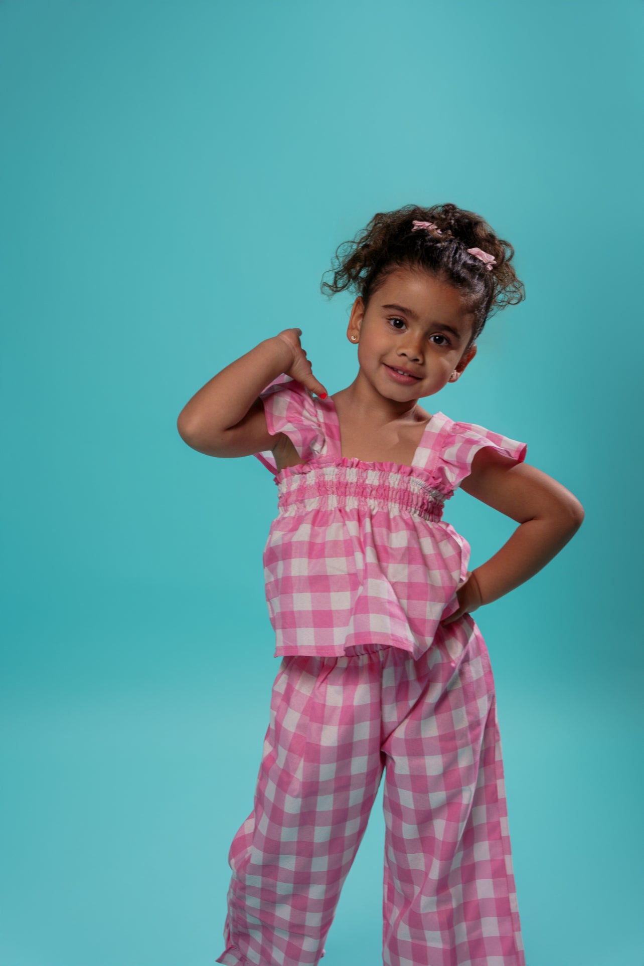 Kids Pink Picnic Top