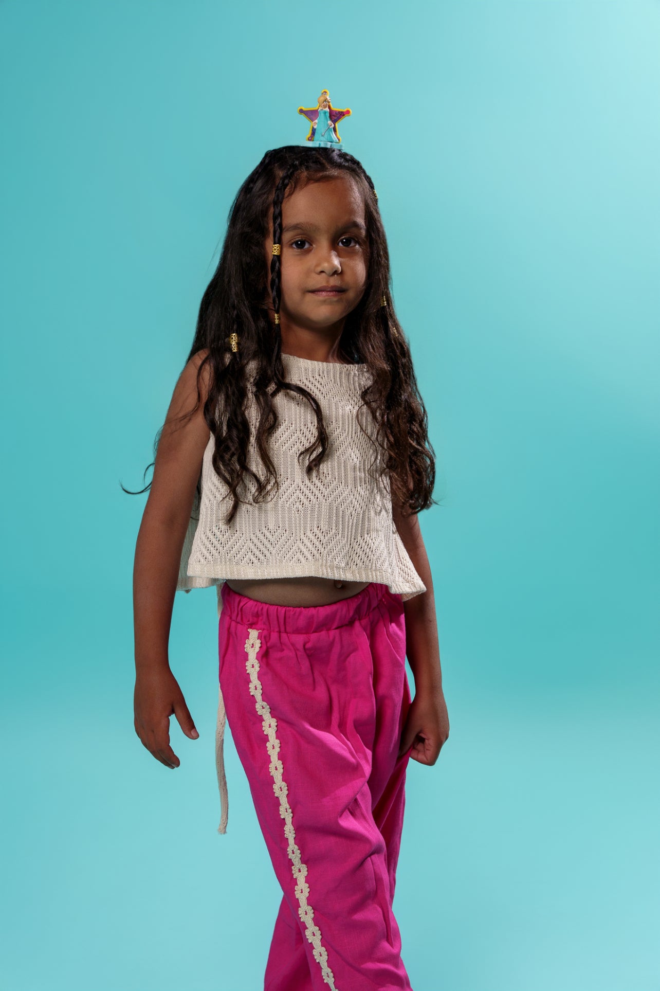 Kids Summer Pink Stripe Pants