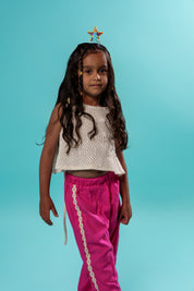 Kids Summer Pink Stripe Pants