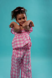 Kids Pink Picnic Pants