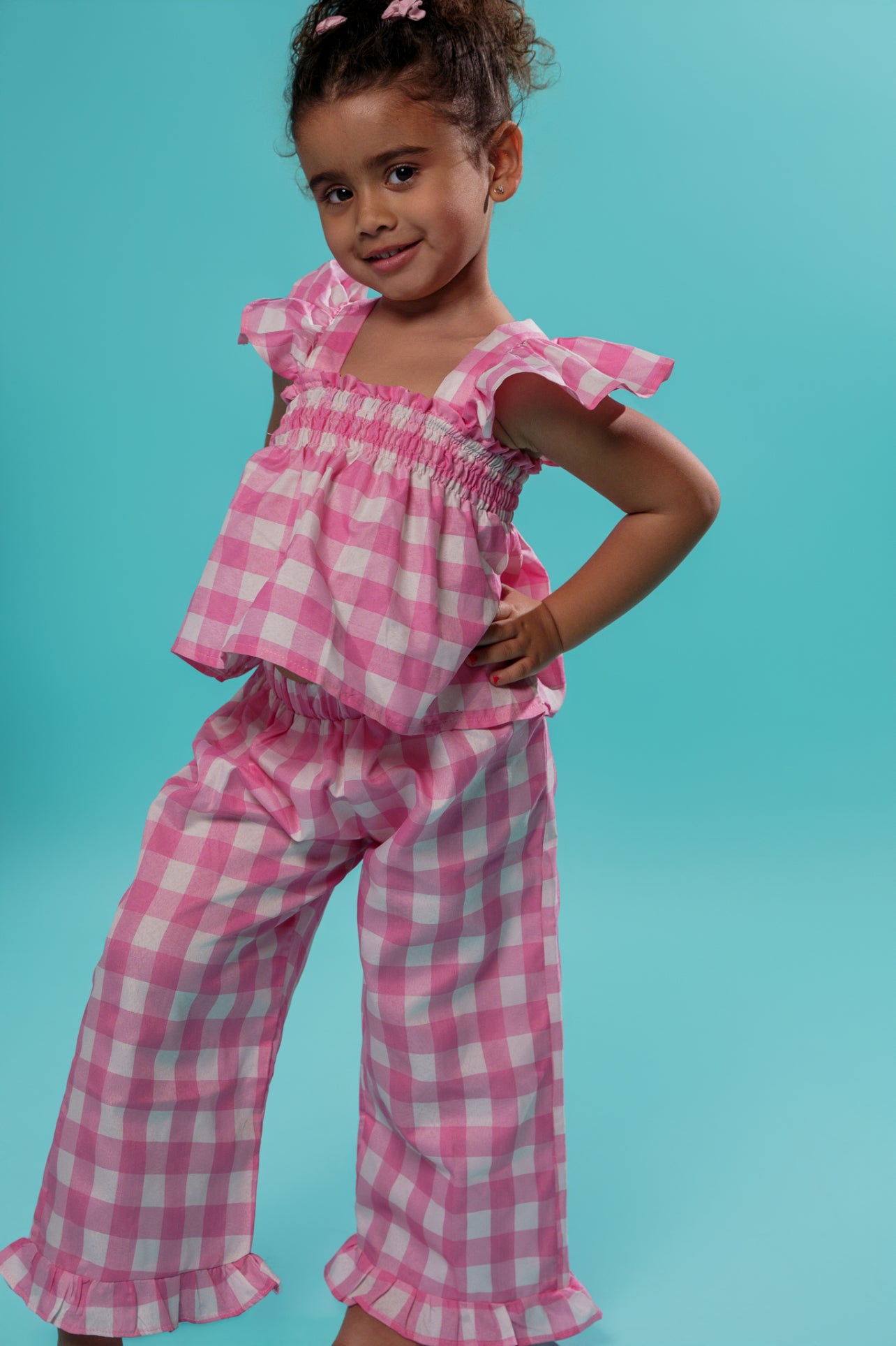 Kids Pink Picnic Top