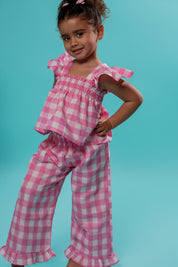 Kids Pink Picnic Top