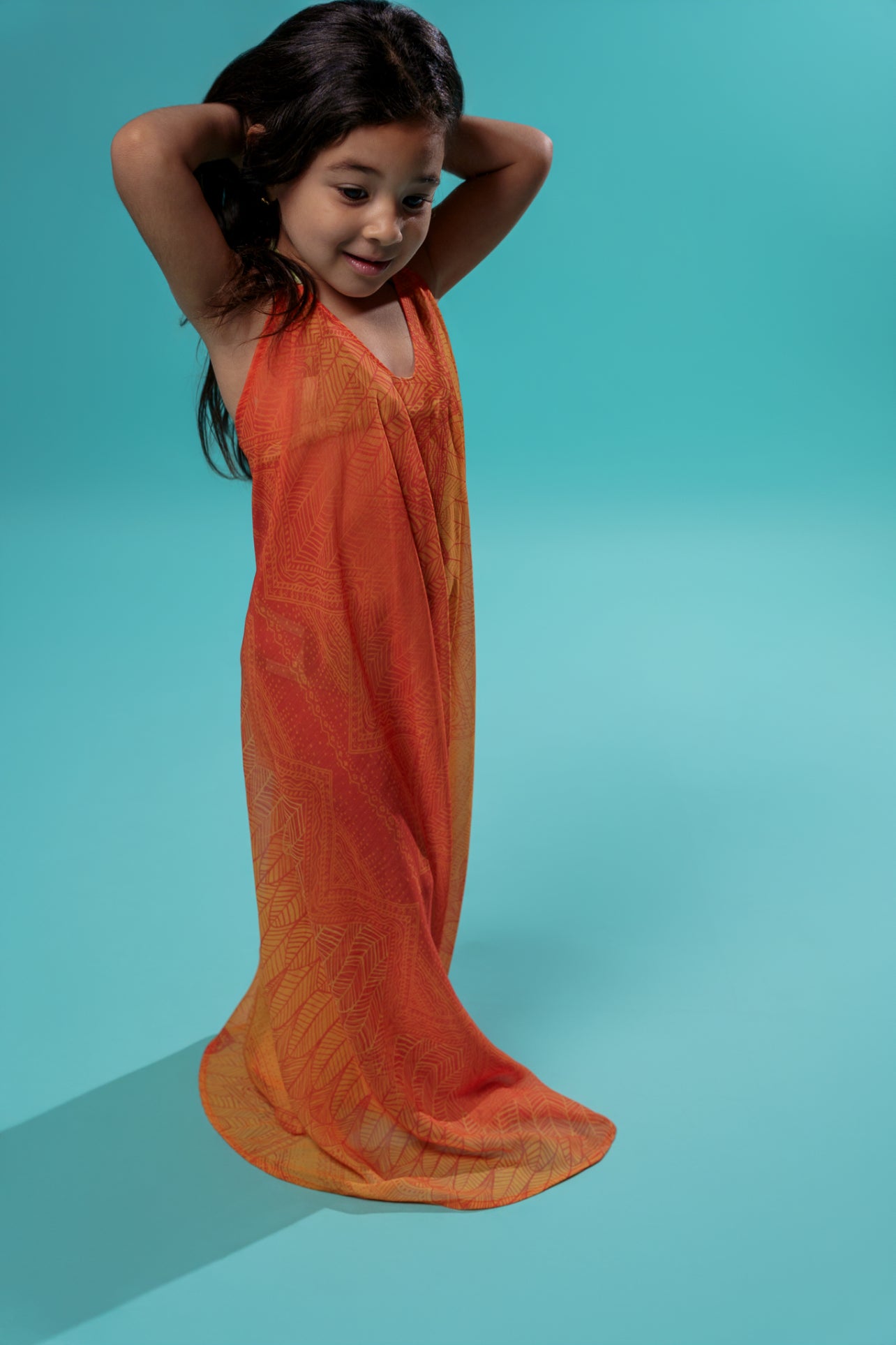 Kids Sunset Backless Dress